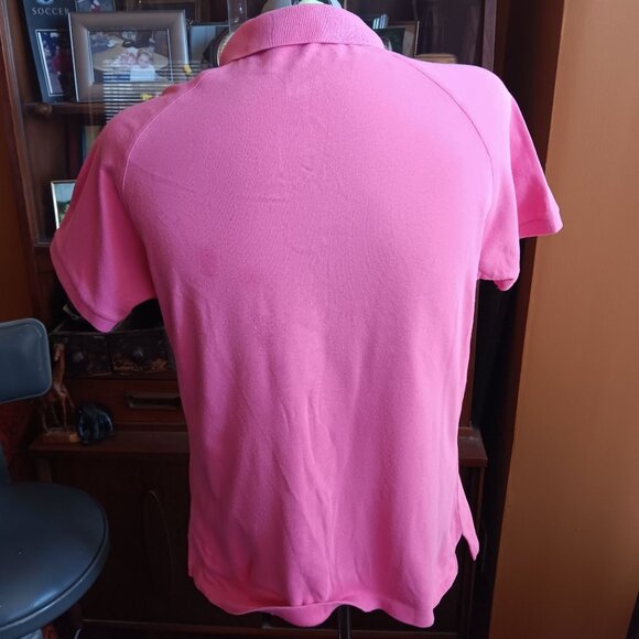 Vintage Mens Polo Shirt XL 80s PINK LOAFERS BEVERLY HILLS KNIT POLO COLLAR SS - Picture 5 of 6